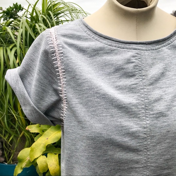 Lou & Grey crochet detail t-shirt - Picture 1 of 8